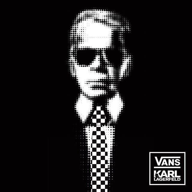 One more week. #KARLLAGERFELD x @vansgirls collaboration.