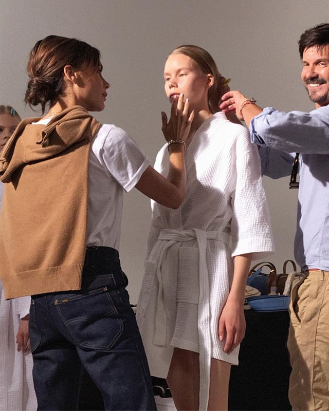 Hair and makeup test for my #VBSS18 show Sunday. Thank you @patmcgrathreal and @guidopalau x VB #vbxesteelauder #nicesmile