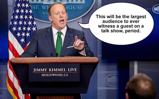 @SeanMSpicer TONIGHT! #period #Spicey #Kimmel