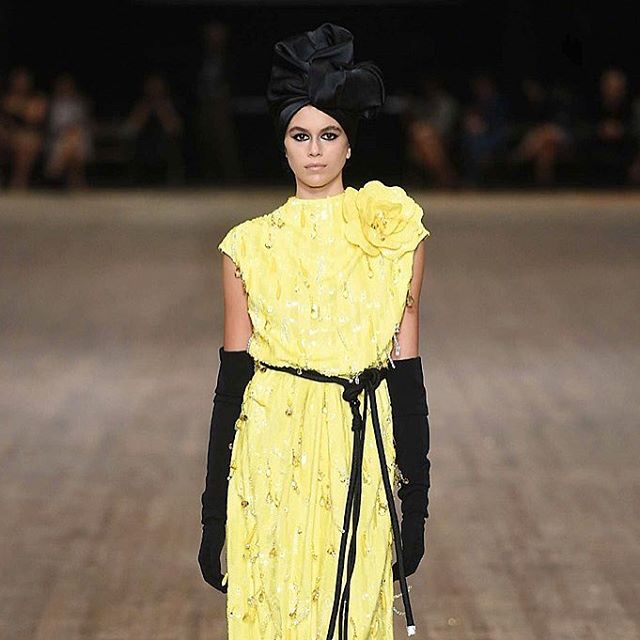 #NYFW's standout star, #KaiaGerber, in #MarcJacobs - see @cindycrawford's kid working it on buro247.sg #Buro247Singapore