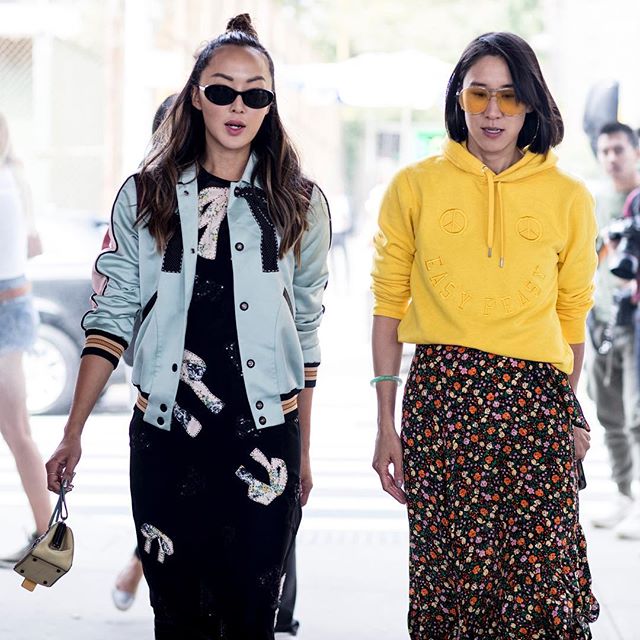 #ChriselleLim and #EvaChen spotted at #NYFW - see our daily #streetstyle updates on the link in our bio #buro247singapore