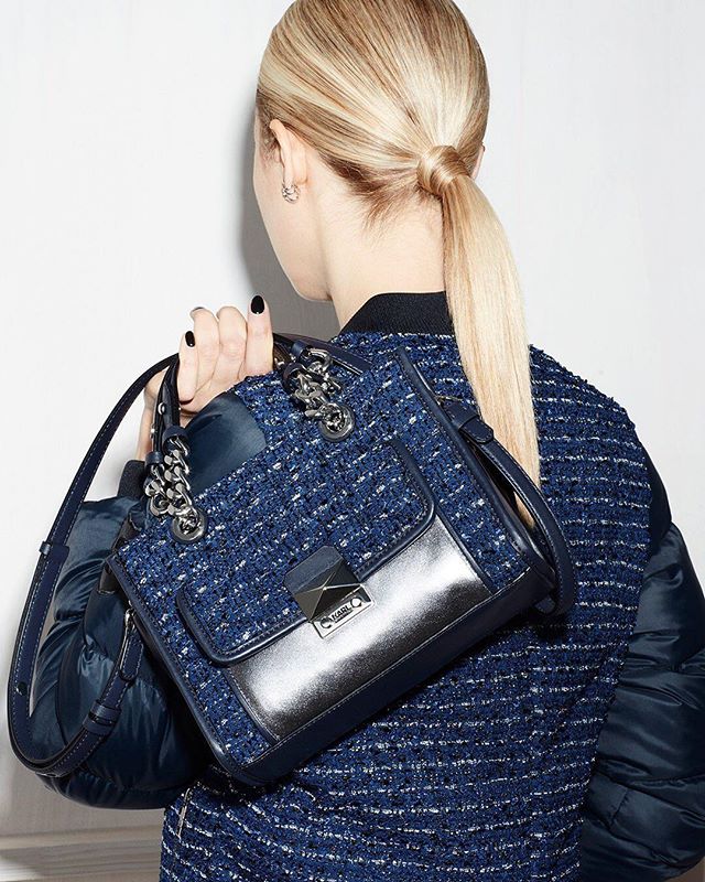 Tweed on tweed is a winning combo. Link in bio    @karllagerfeld #KARLLAGERFELD