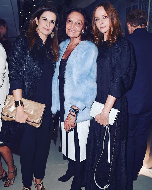 Love to my favorite ladies, members of @fashiontechlab Advisory Board @livia_firth @therealdvf @stellamccartney and thank you for your support and inspiration. I'm here thanks to you     