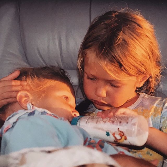 HAPPY 21st BIRTHDAY MY ANGELIC SISTER @BELLAHADID !!!    There are no words for how much I love you. You know I've been trying to protect u from the world since day one,   and 21 years later u comfort and inspire me more than you'll ever know. You have always marched to your own drum, and you make me so so proud. You are loving, kind, driven, perseverant, and forever cool af.   You have a power to empathize with everyone & love always, and you make so many people happy in doing so!   So excited to celebrate tonight -  Cheers to YOU Bella Kai Kai       I LOVE U MY LIL SISSYPOP