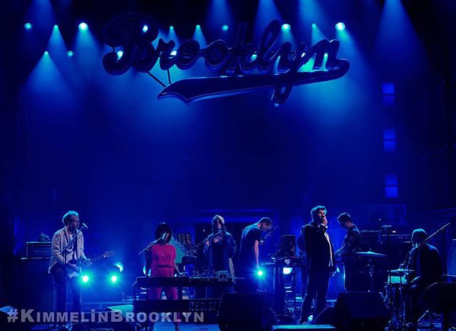 Music from Brooklyn's own @LCDSoundsystem tonight! #KimmelinBrooklyn