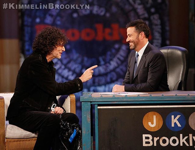 Here under protest... Howard Stern! #KimmelinBrooklyn