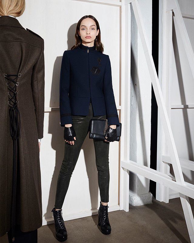 Navy and kaki are a winning team to face October   #KARLLAGERFELD