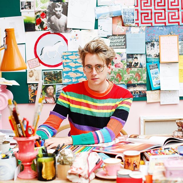 EIC @musingmutley sat down with illustrator and interior designer @lukeedwardhall at @bicestervillage in the UK to chat #design, #style icons, and why men should wear more #colour   see link in bio for story #buro247singapore