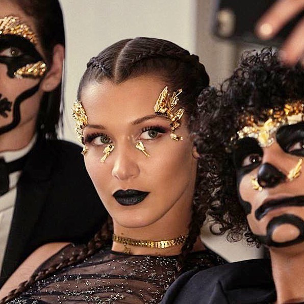 #BellaHadid goes dark and sultry on #Halloween - see how you can copy her #makeup look on buro247.sg #Buro247Singapore
