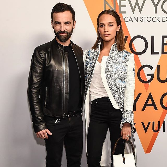 #NicolasGhesquiere and #AliciaVikander attend the #volezvoguezvoyagez exhibition opening at #NYC #buro247singapore