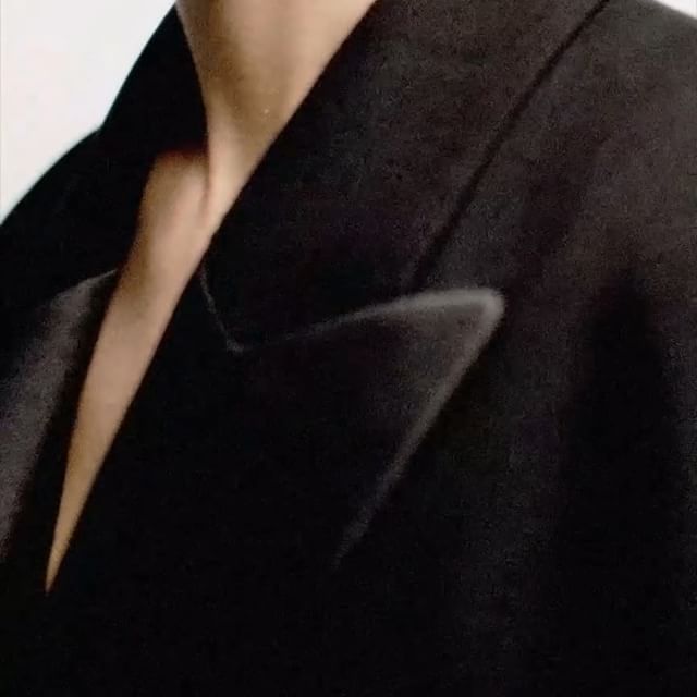 My limited edition Tuxedo is crafted from lightweight wool and features an oversized satin lapel for a modern take on a classic. Available now EXCLUSIVELY at victoriabeckham.com and my London store! x VB #KissesatChristmas #VBDoverSt