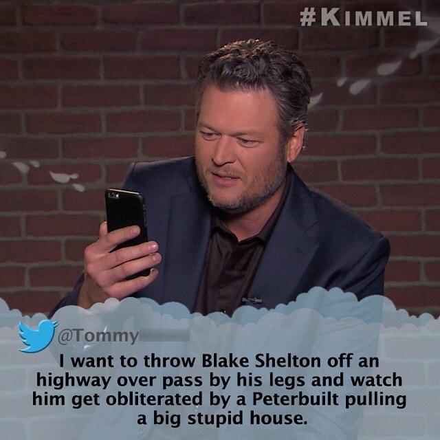 #MeanTweets @BlakeShelton *LINK IN BIO*