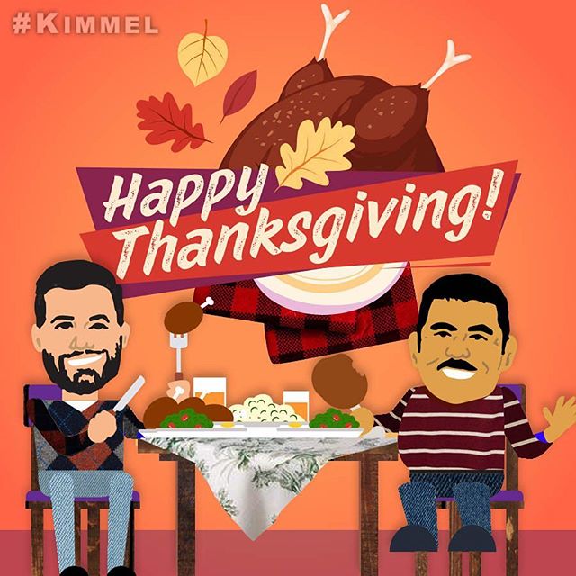 #HappyThanksgiving friends! Love, Jimmy & Guillermo
