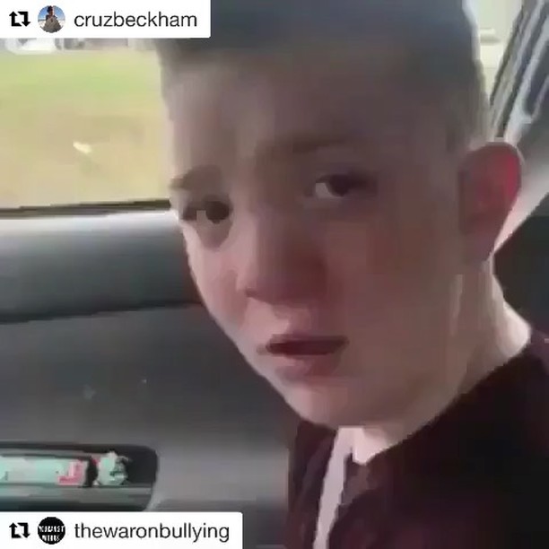 As someone who was bullied this hurts and makes me cry.Sending so much love to this brave young man.   
#BeKind x