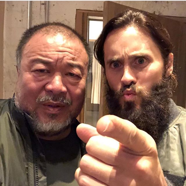 An honor to host a screening of #HumanFlow for the legendary Ai Wei Wei. @aiweiwei_studio Watch this film!