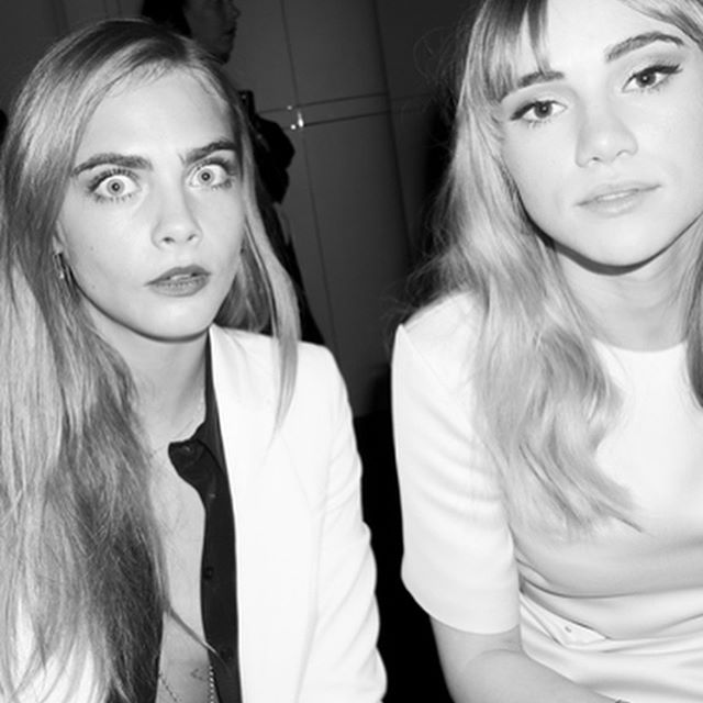 Happy belated birthday to the one and only @sukiwaterhouse thank you for teaching me to be myself because you are so yourself and you are magnificent. Looking at photos of us makes me laugh so much!! The first ones are of us as we are, constantly moving without shame. The second is showing the crazy, amazing situations we find ourselves in, being the book ends to #LaurynHill and @estherperelofficial You show a world of endless possibilities Miss Waterhouse and may you continue to do so xxx