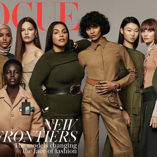 Love this cover!! Thank you @edward_enninful @britishvogue! @fransummers wearing a look from my #VBPreAW18 collection x VB @CraigMcDeanStudio  @vittoceretti @Halima @adutakech @LaFaretta @Palomija @Pazhatu @mulan_bae @fransummers  @selenaforrest @ellie_pithers