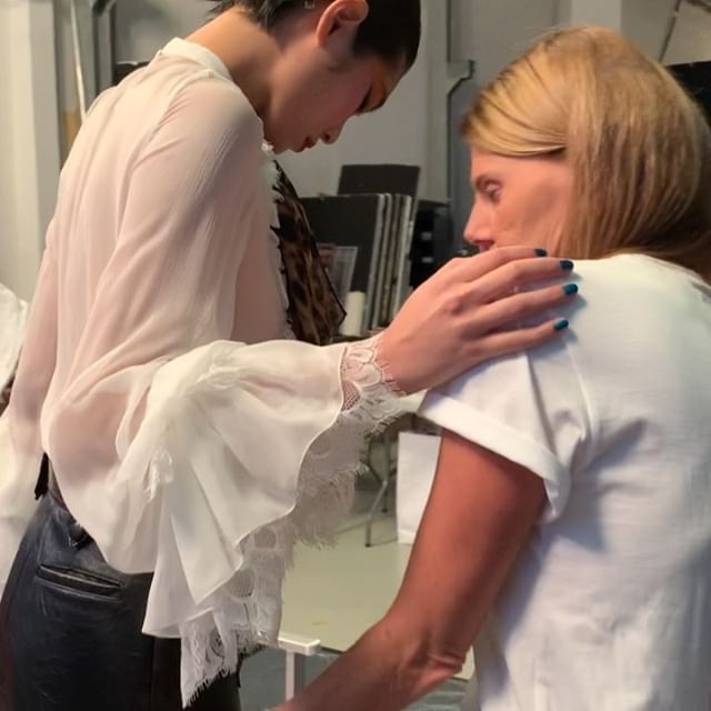 On set today @voguejapan by  @luigiandiango   shooting a collection story S/S19   with beloved Girls   and my precious Team. BTS by @therobsession  