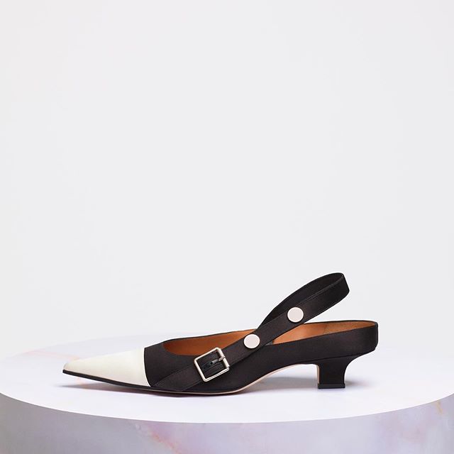 The #VBAW18 black and white Yvon sling, also available in leopard print exclusively on my website and at #VBDoverSt x VB