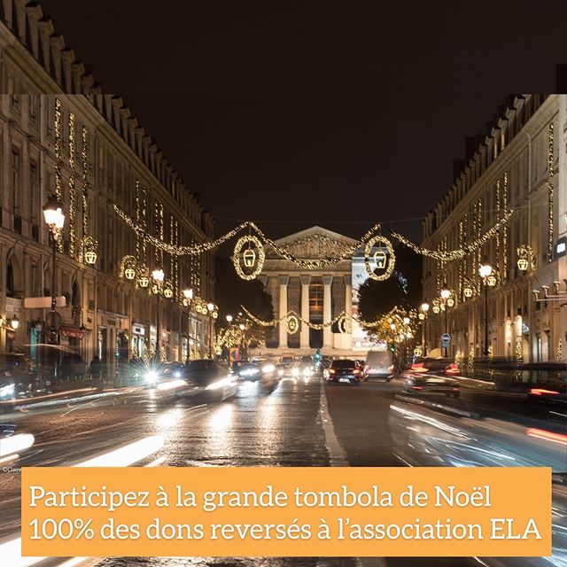   Rendez-vous sur https://www.wintertimeparis.com pour la grande Tombola organisée par le @ComitéDuFaubourgSaintHonoré (10  le ticket pour des lots exceptionnels à voir sur le site) L intégralité des bénéfices récoltés par la tombola sera reversée à l association @ELAofficielle 
Les enfants comptent sur vous ! (Lien sur ma bio) #WinterTime2018   