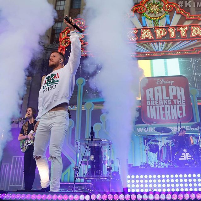 A big Hollywood Blvd. performance from @ImagineDragons! #RalphBreaksTheInternet