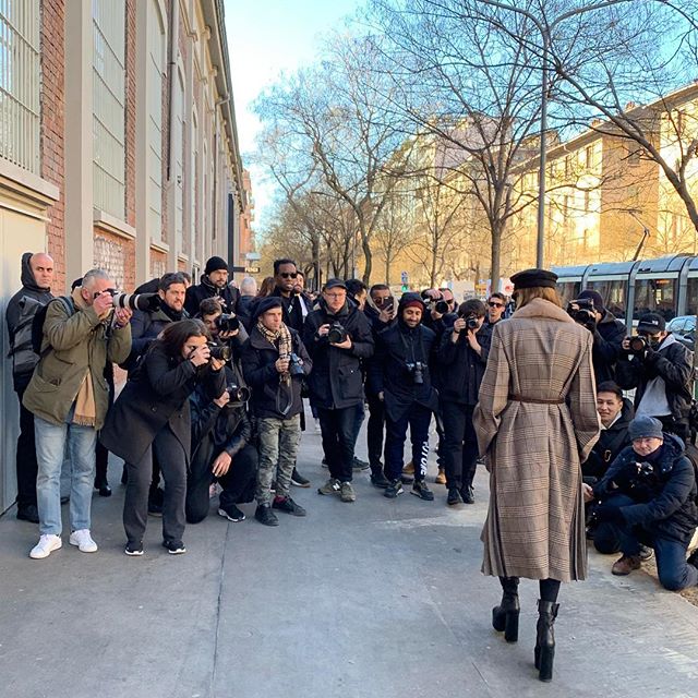Out of @fendi show    