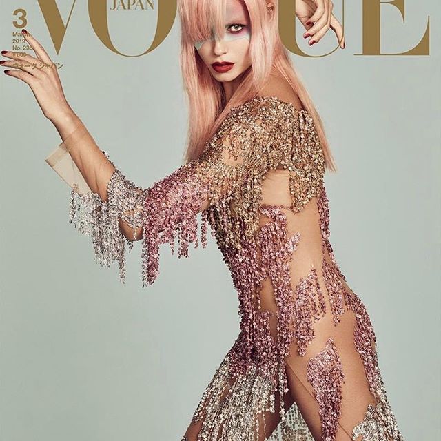 Life Is Better In PINK       
 New March Cover For @voguejapan
Photo By My Dearest @luigiandiango 
Fashion Editor @anna_dello_russo 
Wearing @blumarine 
Casting By @bitton
Hair By @luigimurenu 
Make Up By @erinparsonsmakeup
Manicure By @laroby7200