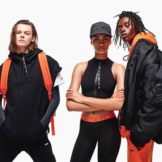 So excited to finally share my new #ReebokxVictoriaBeckham collection. Shot by @mario_sorrenti and styled by @alastairmckimm! Chic for the street, the gym, and everywhere in between! Available now on Reebok.com at the link in bio and exclusively at 36 Dover Street, London this week! x VB