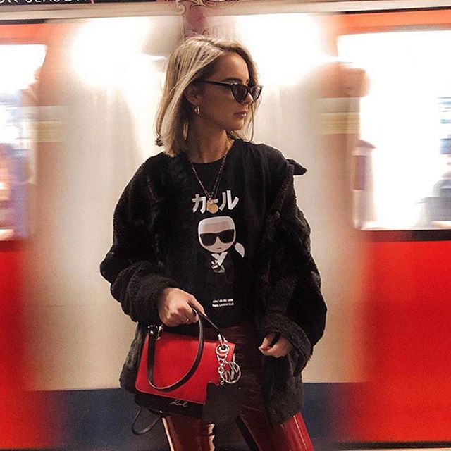 Become a part of the #TeamKarl community.   Post your #KARLLAGERFELD style for a chance to be featured. This month's top look comes from @imlaurenblack, who wears the Karl in Tokyo collection while in transit.