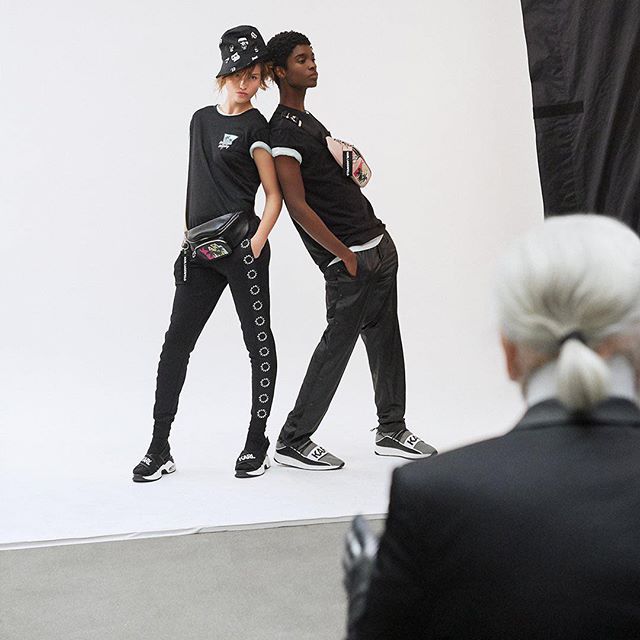The Spring-Summer 2019 campaign features models @mxlunaa and @altonmason. Go behind the scenes with them at the shoot in Paris. #ACCORDINGTOKARL