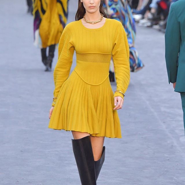 Saturday morning @ @roberto_cavalli    Absolutely beautiful @paul_surridge Your designs and pieces surprise me every show and I feel lucky to be a part of your vision !! Congrats !!! Love love love you @10magazine      Love the Cavalli team !!!