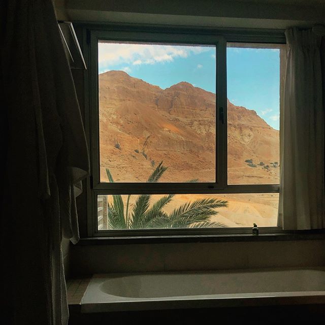 Bathroom with a view