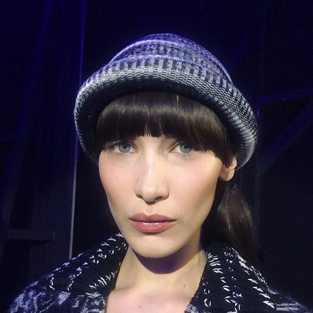 sleepy eyed @ my last show in Milan last night @missoni it was a beautiful and special ending   sending my love & thanks to Angela @vanessareidofficial @barbaranicolicasting @leilaanannacasting    