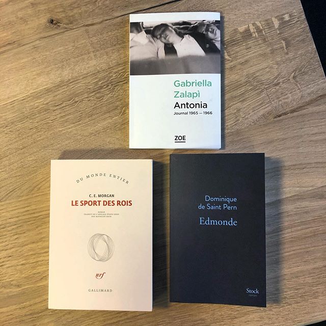 #Grandprixdelheroine    @madamefigarofr Bonheur de découvrir tous ces romans en faisant partie du jury, et particulièrement ces trois livres, gagnants de la session 2019. Meilleur Roman: Antonia, Journal 1965-1966, de Gabriella Zalapi Meilleur Roman Étranger: Le Sport des rois, de C.E. Morgan Meilleure Biographie: Edmonde, de Dominique de Saint-Pern
Merci @anneflorenceschmitt  @jeansebstehli #bernardbabkine