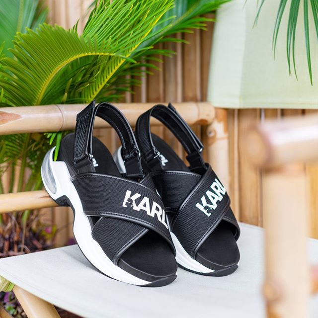 Just in time for summer: the chunky sneaker-sandal has arrived. #KARLLAGERFELD