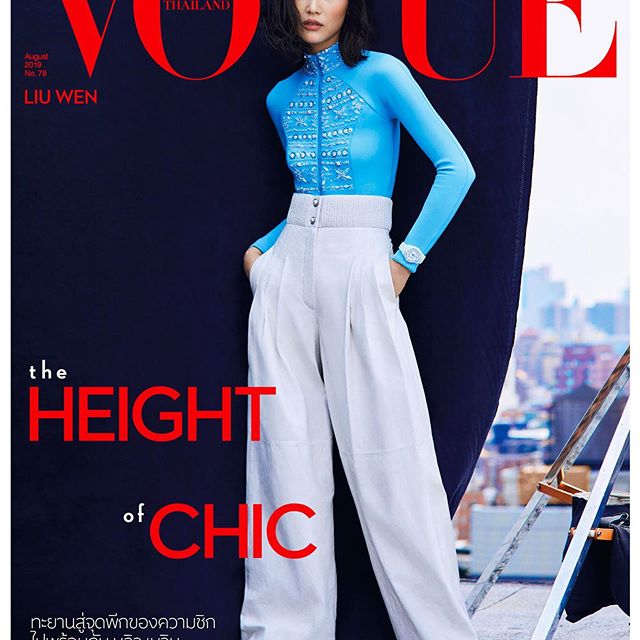 Two new covers for @voguethailand from the rooftops! Such a fun day with @kullawit @russelljames @katie_mossman @fulviafarolfi @davidvoncannon @marthafekete Thank you for having me on the August issue!   