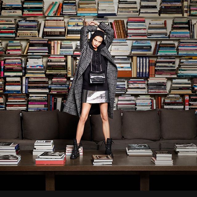 The Fall 2019 campaign was photographed in Karl's iconic Parisian studio (which also houses his renowned book collection). #KARLLAGERFELD