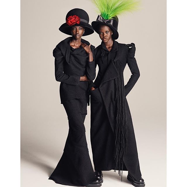 #Repost @pg_dmcasting     
@adutakech @anokyai for @voguejapan by @luigiandiango styling @anna_dello_russo wearing @yohjiyamamotoofficial   @ermannoscervino   @maisonmargiela   @noirkeininomiya   