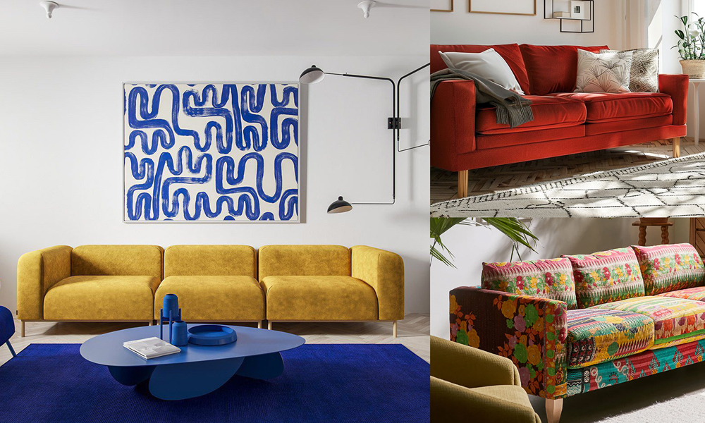 Интерьерийн шийдэл: Тод өнгийн буйдан