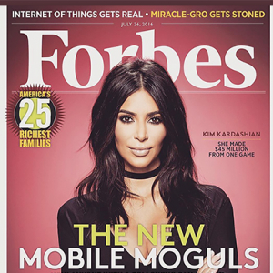 Ким Кардашьян Forbes сэтгүүлийн нүүрэнд