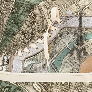 Кристиан Лубутен шинэ цуглуулгын гутландаа Парисын газрын зураг зурлаа