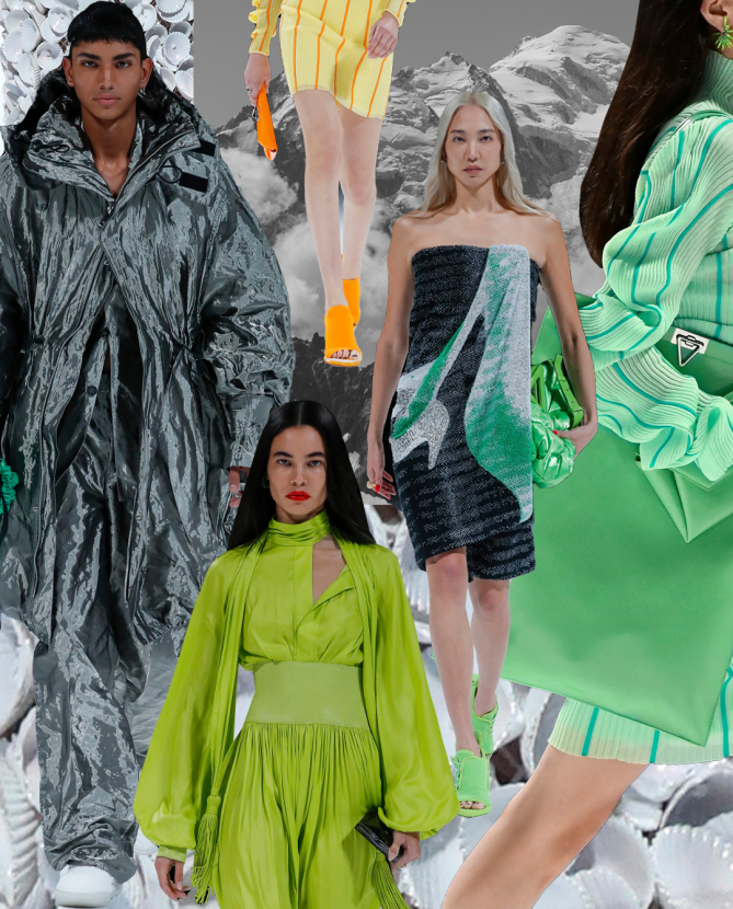 Ногоон өнгөний бүр ч олон туяаг толилуулсан Bottega Veneta брэндийн цуглуулга