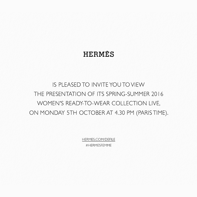 Эндээс үзээрэй: Hermès, хавар-зун 2016