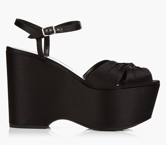 Saint Laurent<p><a href=\"http://www.matchesfashion.com/intl/products/Saint-Laurent-Knot-front-satin-platform-sandals-1048201\" target=\"_blank\">matchesfashion.com</a></p>