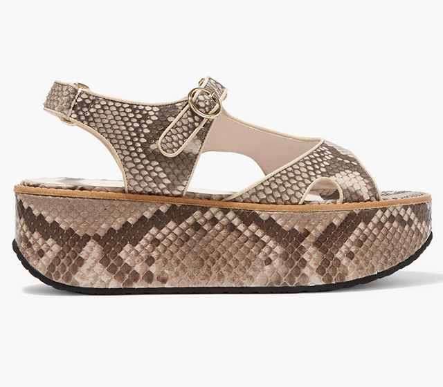 Victoria Beckham<p><a href=\"https://www.net-a-porter.com/ua/en/product/683109/victoria_beckham/leather-trimmed-python-platform-sandals\" target=\"_blank\">net-a-porter.com</a></p>