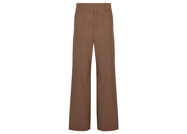 Chloe<p><a style=\"\" target=\"_blank\" href=\"https://www.net-a-porter.com/mn/en/product/897944/chloe/checked-stretch-cady-wide-leg-pants\">net-a-porter.com</a></p>