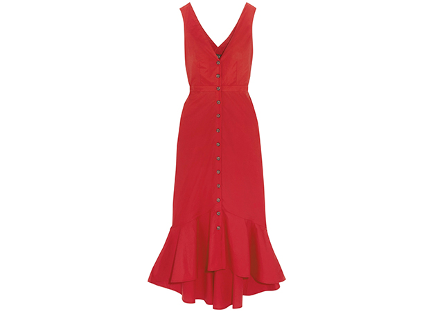 Saloni<p><a style=\"\" target=\"_blank\" href=\"https://www.net-a-porter.com/mn/en/product/899040/saloni/zoey-cutout-cotton-blend-poplin-midi-dress\">net-a-porter.com</a></p>