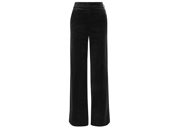 Frame<p><a style=\"\" target=\"_blank\" href=\"https://www.net-a-porter.com/mn/en/product/929335/frame/cotton-blend-velvet-wide-leg-pants\">net-a-porter.com</a></p>