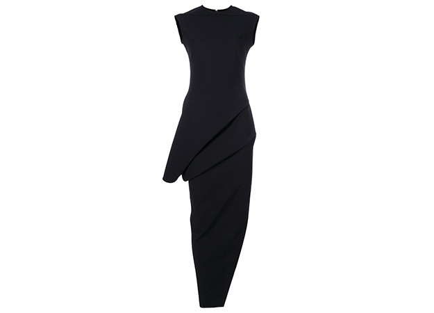 Rick Owens<p><a style=\"\" target=\"_blank\" href=\"https://www.farfetch.com/mn/shopping/women/rick-owens-sleeveless-wrap-dress-item-12191586.aspx?storeid=9921&amp;from=search_listing&amp;tglmdl=1\">net-a-porter.com</a></p>