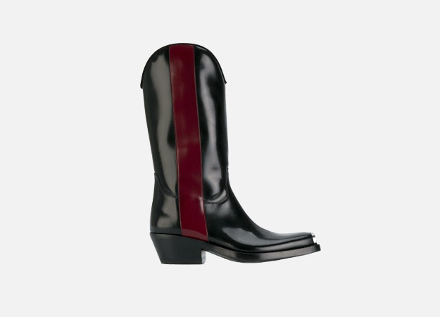 Calvin Klein 205W39NYC<p><a id=\"\" style=\"\" href=\"https://www.farfetch.com/uk/shopping/women/calvin-klein-205w39nyc-stripe-detail-cowboy-boots-item-12437489.aspx?storeid=10651&amp;size=27&amp;utm_source=Hy3bqNL2jtQ&amp;utm_medium=affiliate&amp;utm_campaign=Linkshareuk&amp;utm_content=10&amp;utm_term=UKNetwork\" target=\"_blank\">Farfetch</a></p>